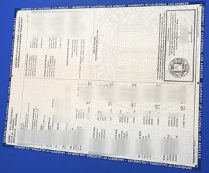 University of California Transcript