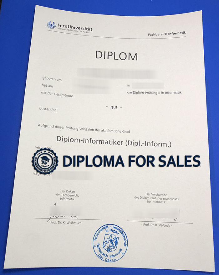 University of Hagen Diploma University of Hagen Diploma