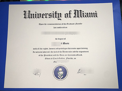 University of Miami Diploma