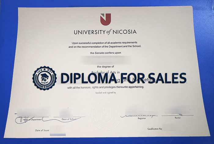 University of Nicosia Diploma University of Nicosia Diploma