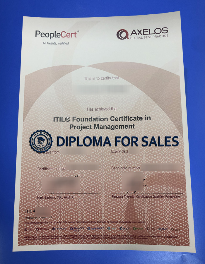 AXELOS Certificate AXELOS Certificate