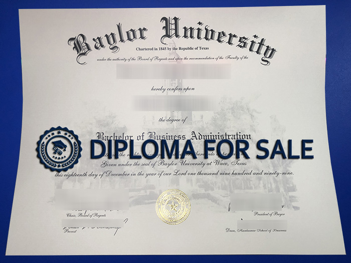 Baylor University Diploma Baylor University Diploma