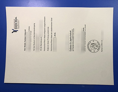 Hochschule Rhein-Waal Urkunde