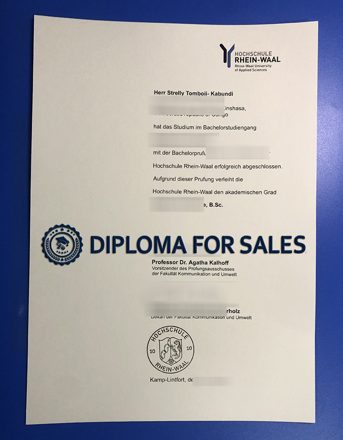 Hochschule Rhein-Waal Diploma Hochschule Rhein-Waal Diploma