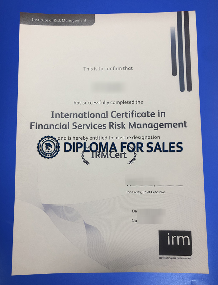 IRM Certificate IRM Certificate