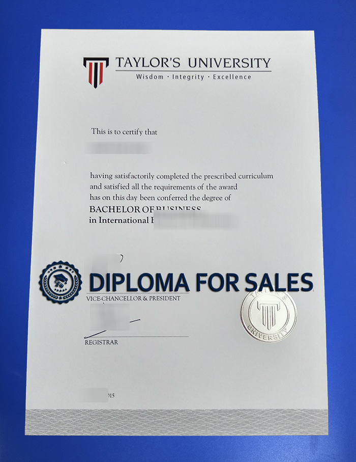 Taylor's University Diploma Taylor's University Diploma