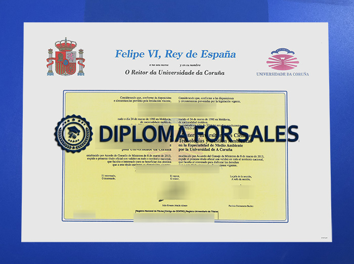 University of A Coruña Diploma University of A Coruña Diploma