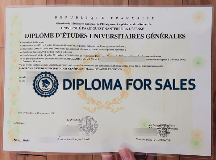 Université Paris Nanterre Diploma Université Paris Nanterre Diploma