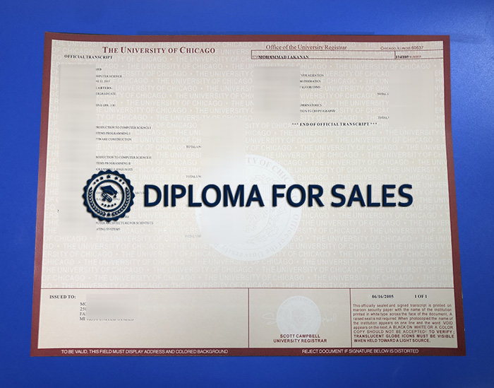 UChicago Transcript UChicago Transcript