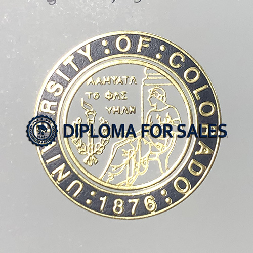 University of Colorado Diploma seal University of Colorado Diploma seal