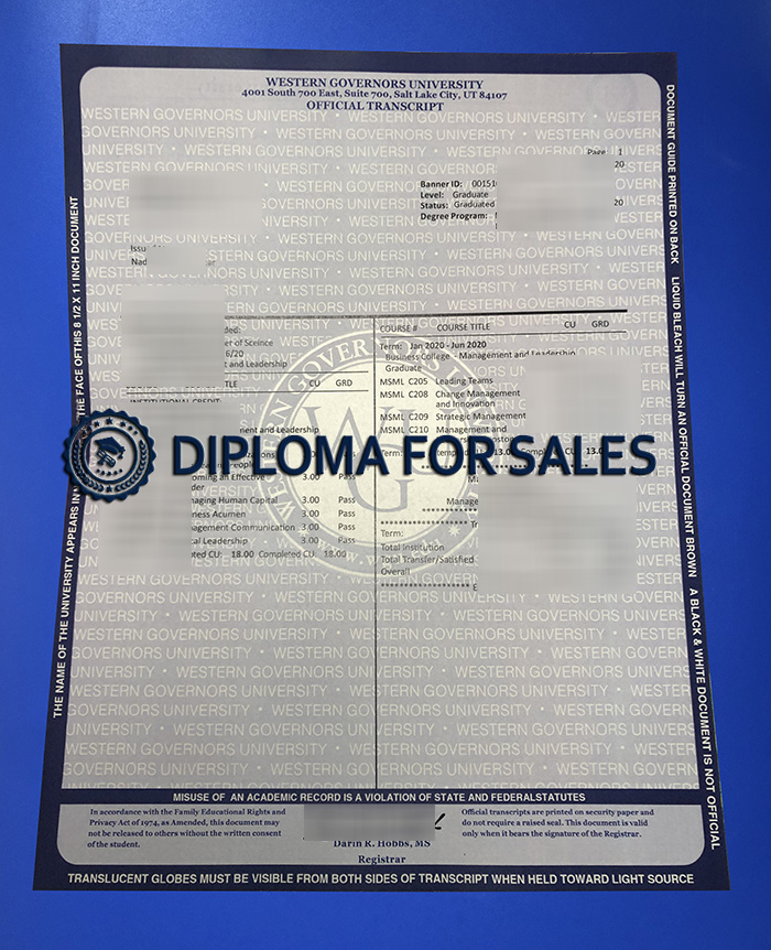 WGU Transcript WGU Transcript