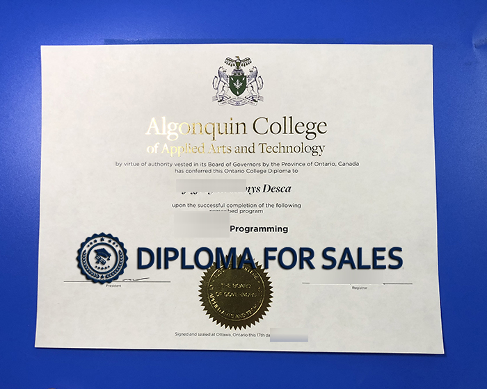 Algonquin College Diploma Algonquin College Diploma