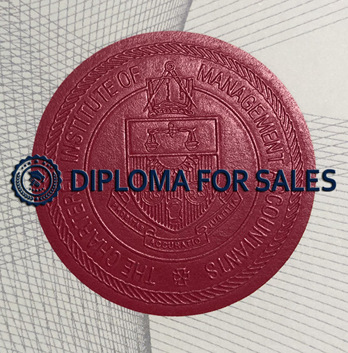 CIMA Certificate seal