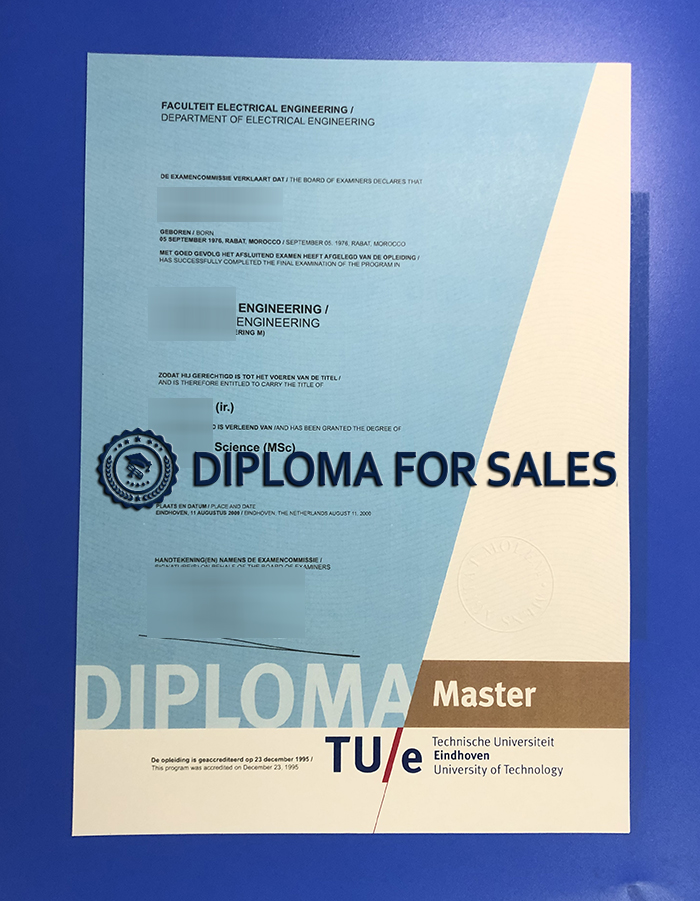 Eindhoven University of Technology Diploma Eindhoven University of Technology Diploma