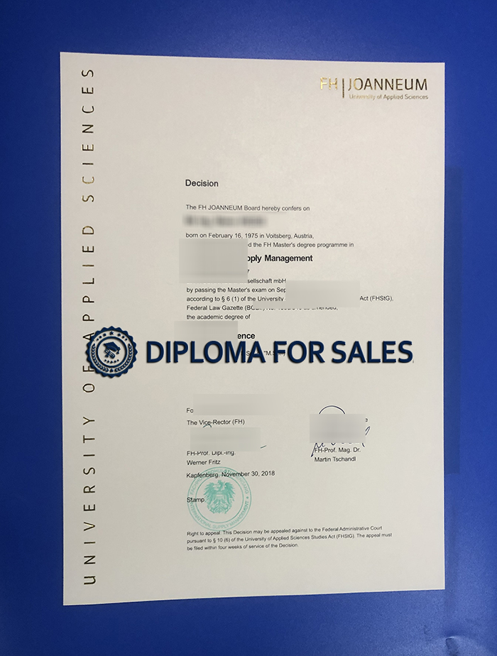 FH Joanneum Degree FH Joanneum Degree