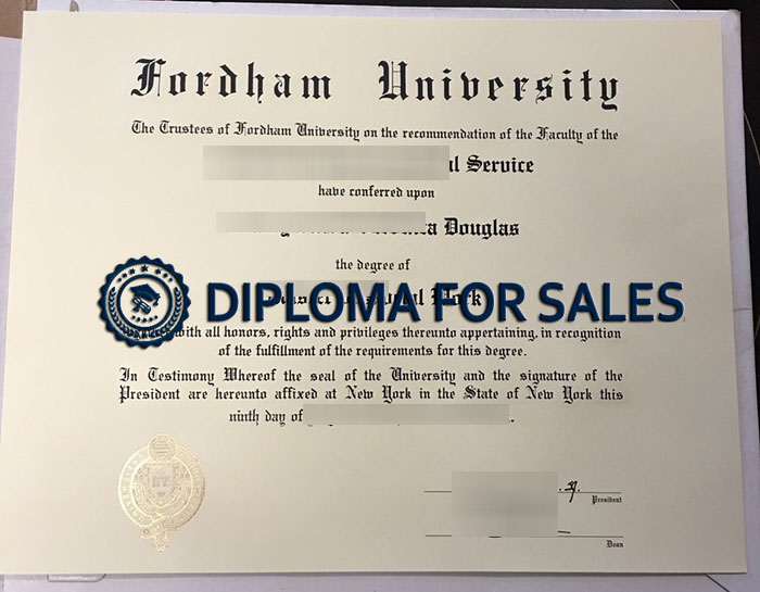 Fordham University Diploma Fordham University Diploma