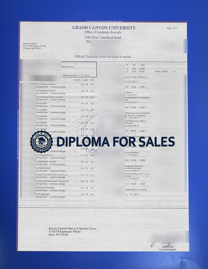 GCU Transcript GCU Transcript