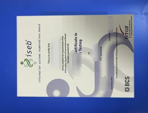 ISEB Certificate