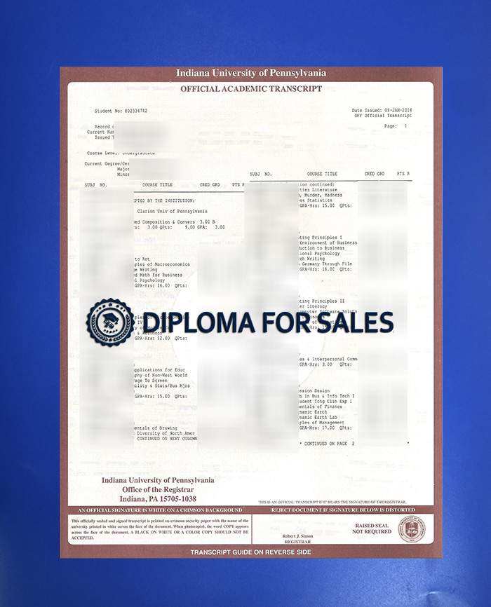 IUP Transcript IUP Transcript