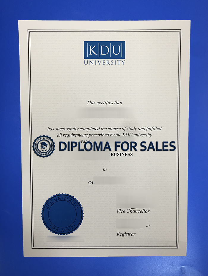 KDU University College Diploma KDU University College Diploma