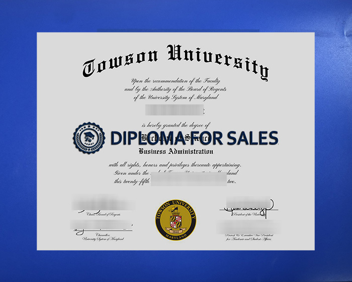 Towson University Diploma Towson University Diploma