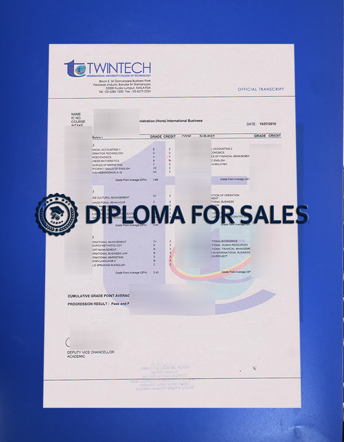 Twintech Transcript Twintech Transcript