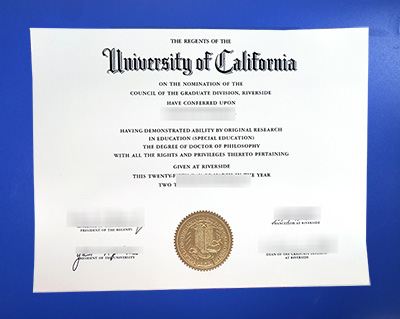 UC Riverside Diploma