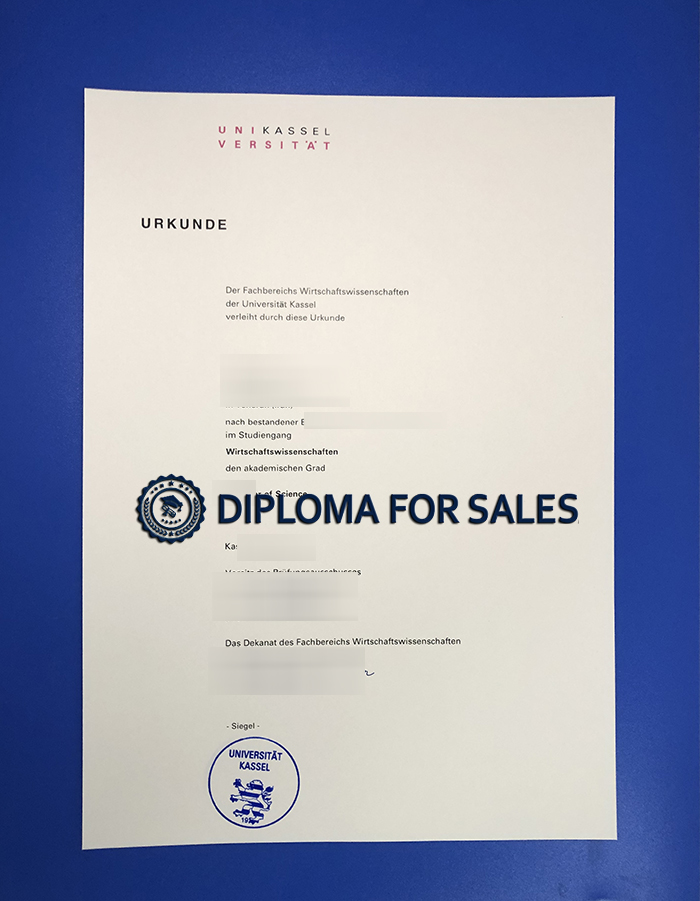 University of Kassel Diploma University of Kassel Diploma