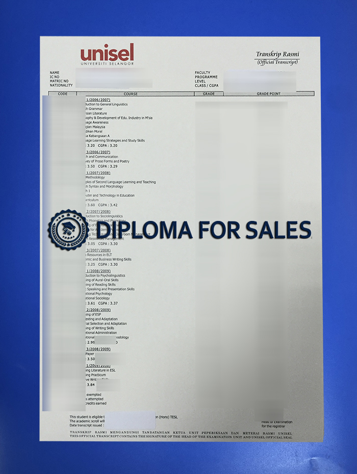 UNISEL Transcript UNISEL Transcript