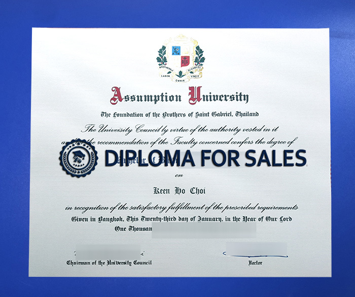 Assumption University Diploma Assumption University Diploma