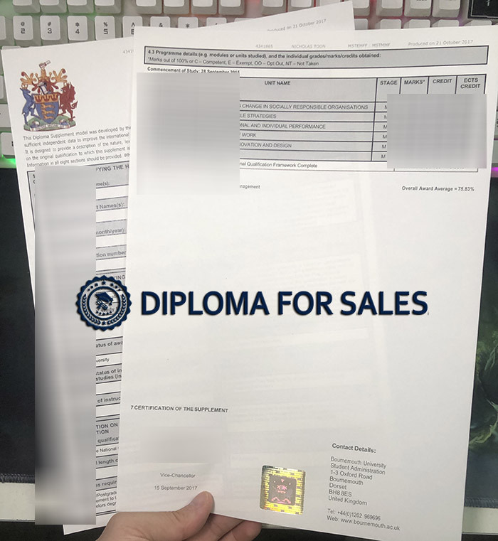 Bournemouth University Transcript