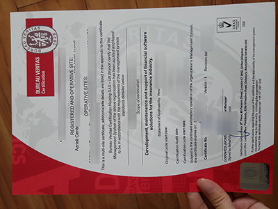 Bureau Veritas Certificate