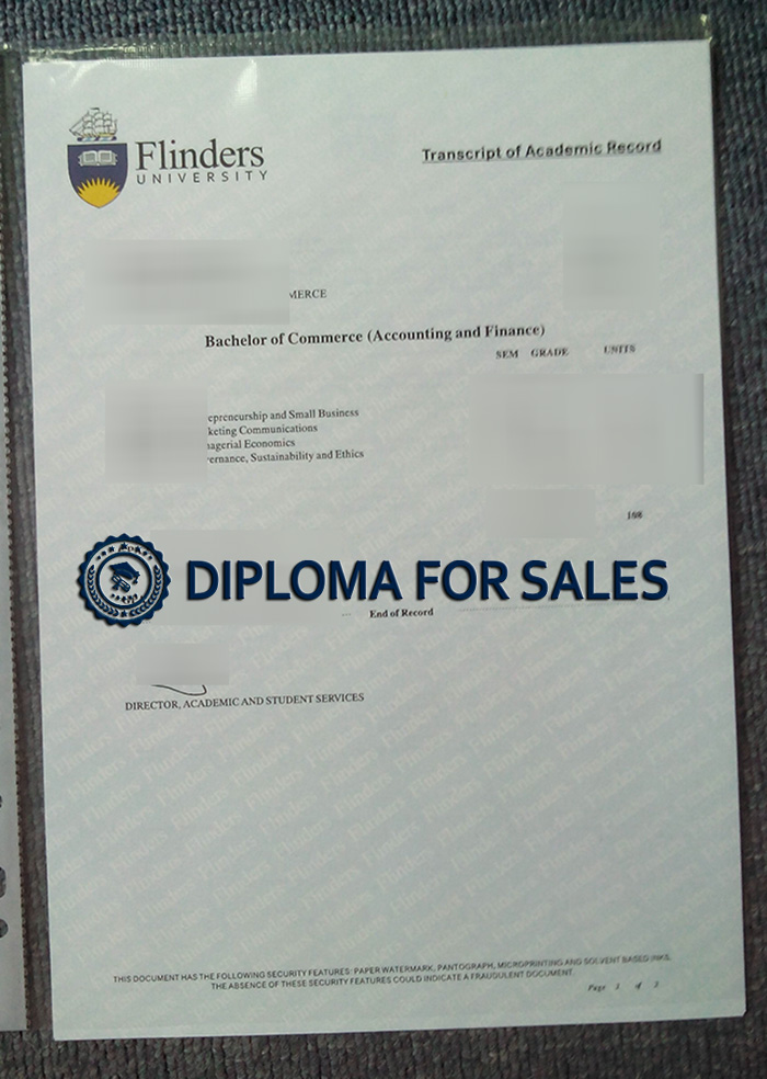 Flinders University Transcript Flinders University Transcript