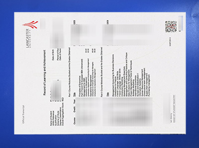 Lancaster University Transcript