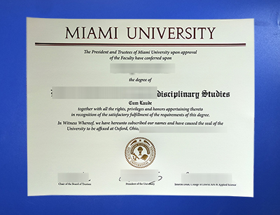 Miami University Diploma