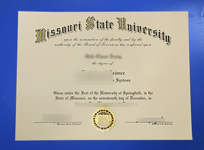Missouri State University Diploma