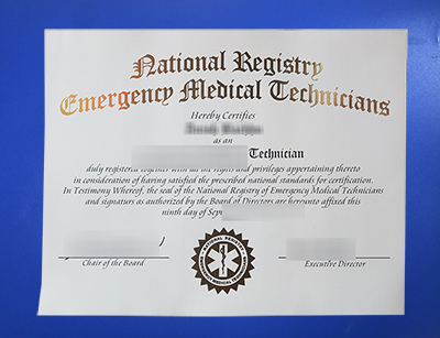 NREMT Certificate