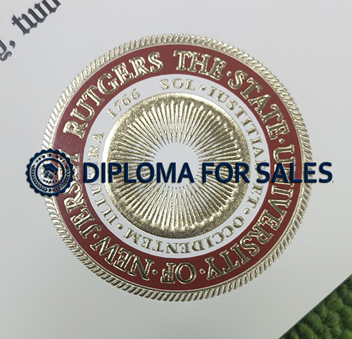 Rutgers University Diploma seal