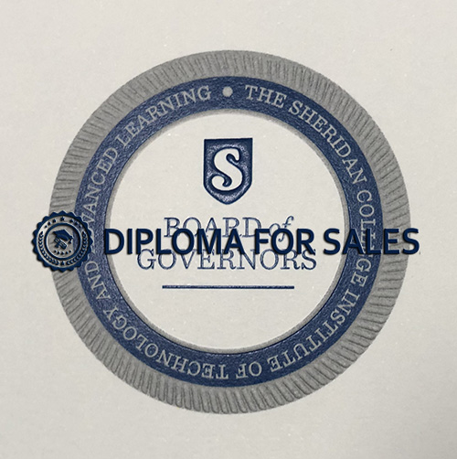 Sheridan College Diploma seal