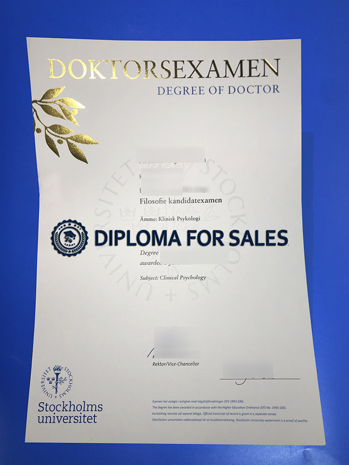 Stockholm University Degree