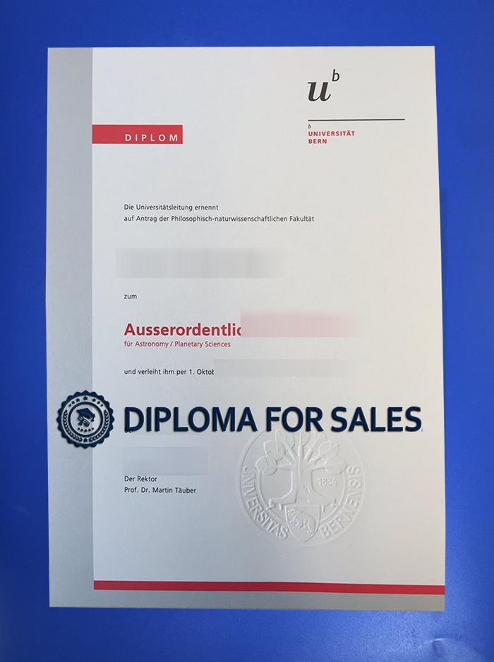 University of Bern Diploma University of Bern Diploma