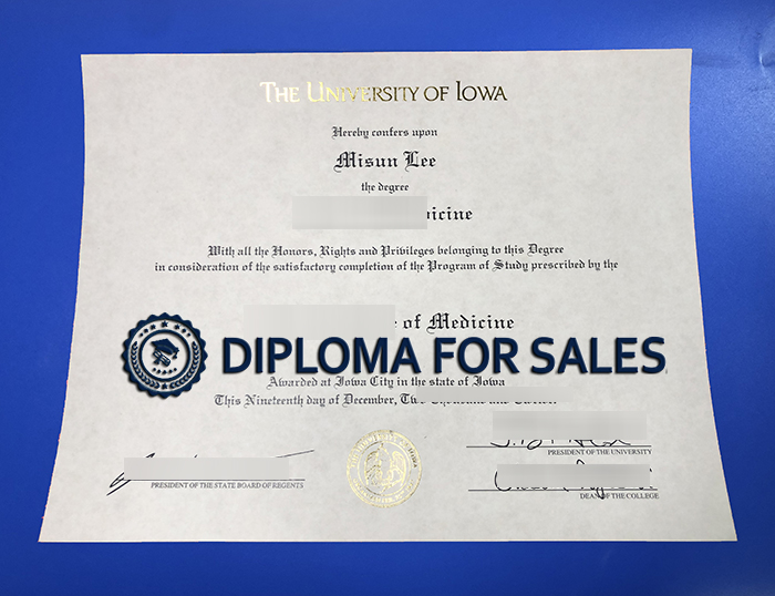 University of Iowa Diploma