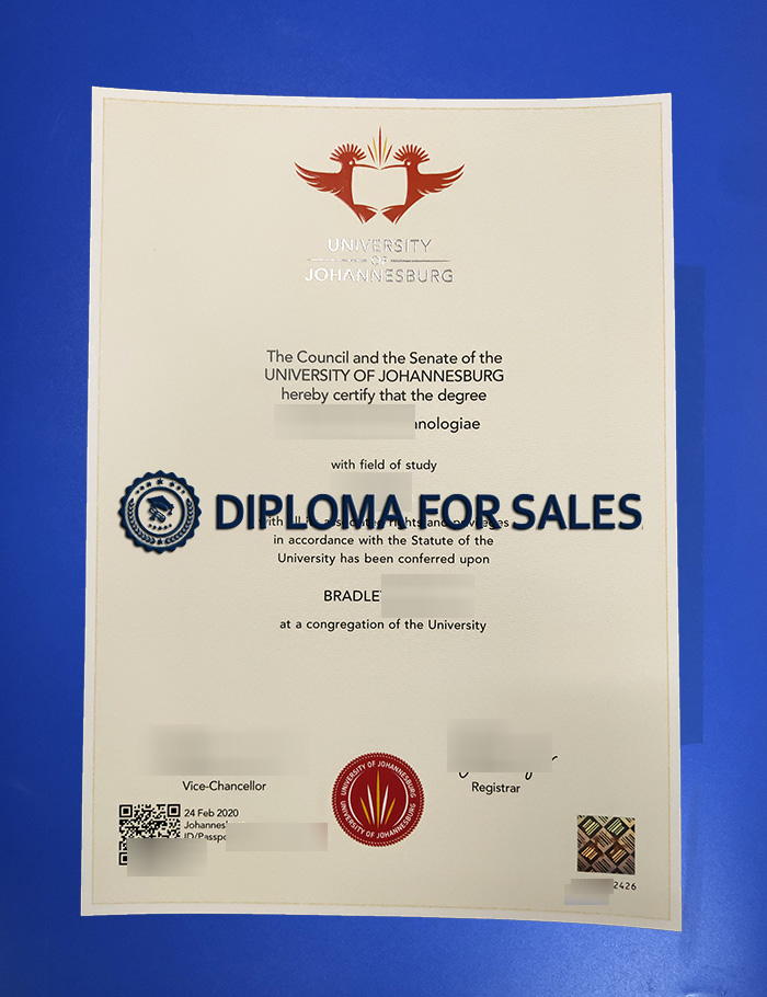 University of Johannesburg Diploma University of Johannesburg Diploma