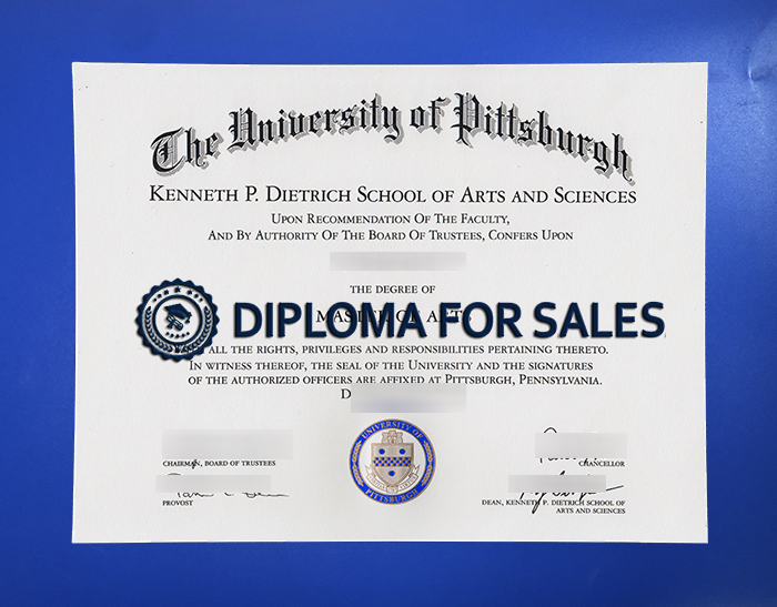 University of Pittsburgh Diploma