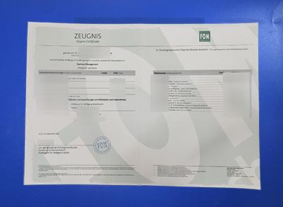 FOM Hochschule Zeugnis