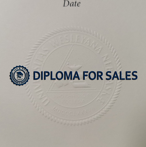 Nebraska Wesleyan University diploma seal