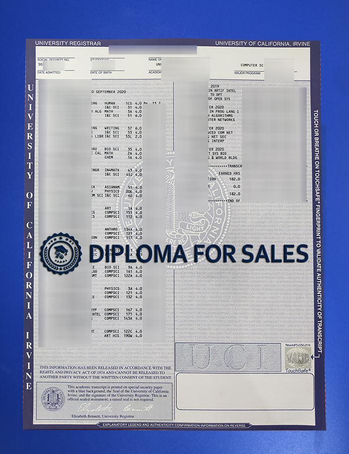 UC Irvine Transcript