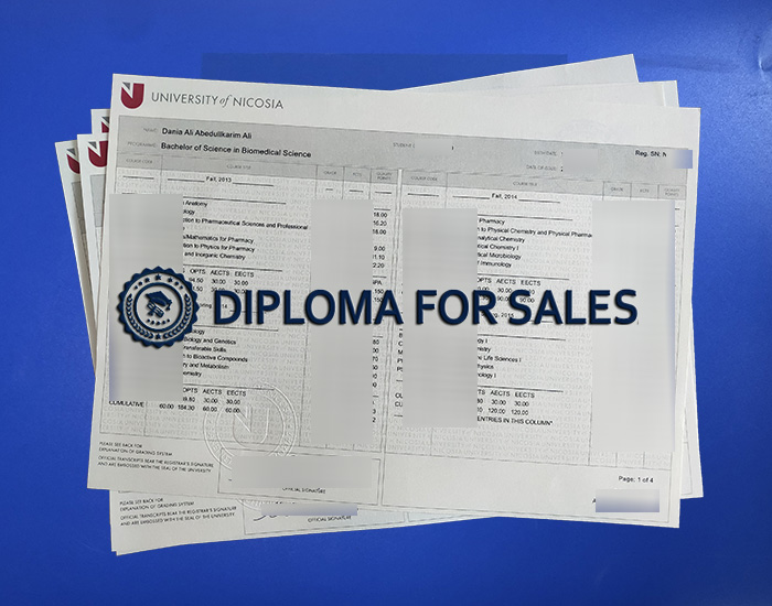 University of Nicosia Transcript