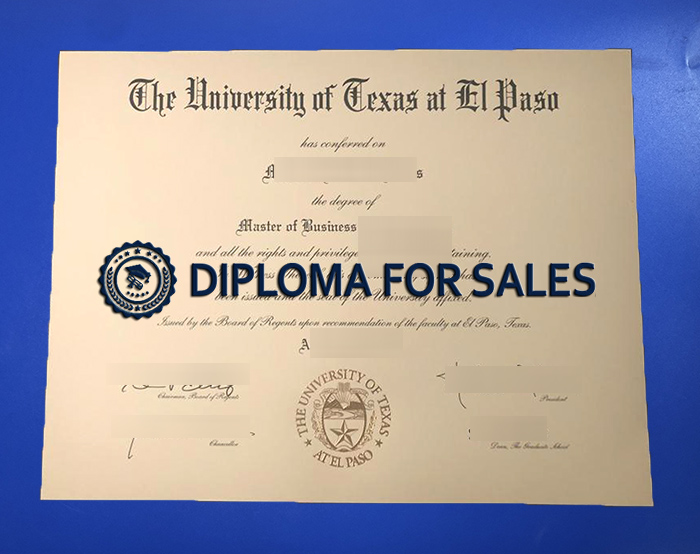 UTEP Diploma
