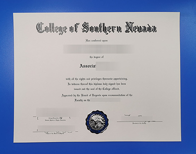 College of Southern Nevada Diploma